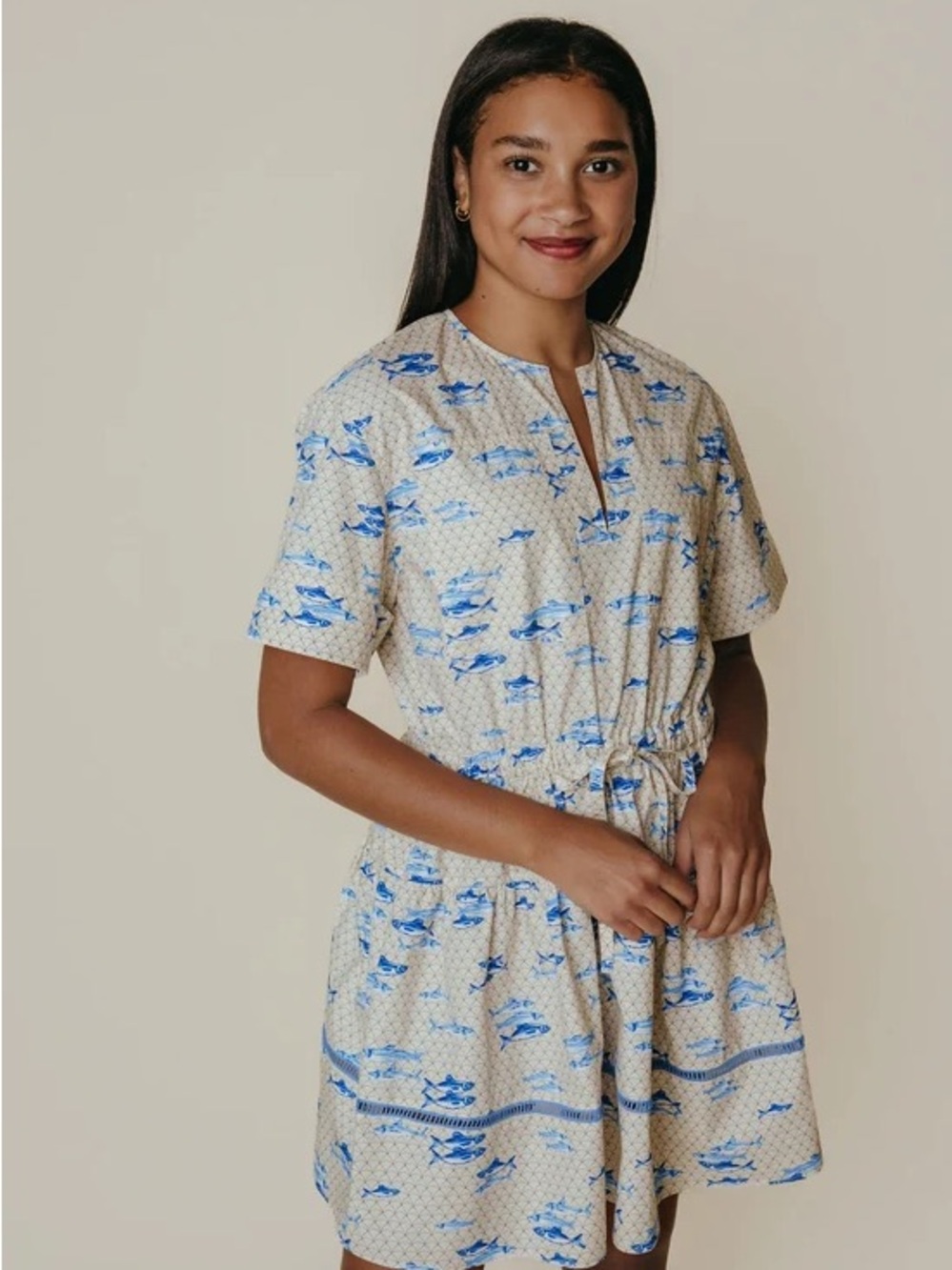 NWT Laroque Valeria Dress in Marina size small